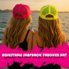 Funky Junque Neon Trucker Hat for Women Foam Mesh Snapback