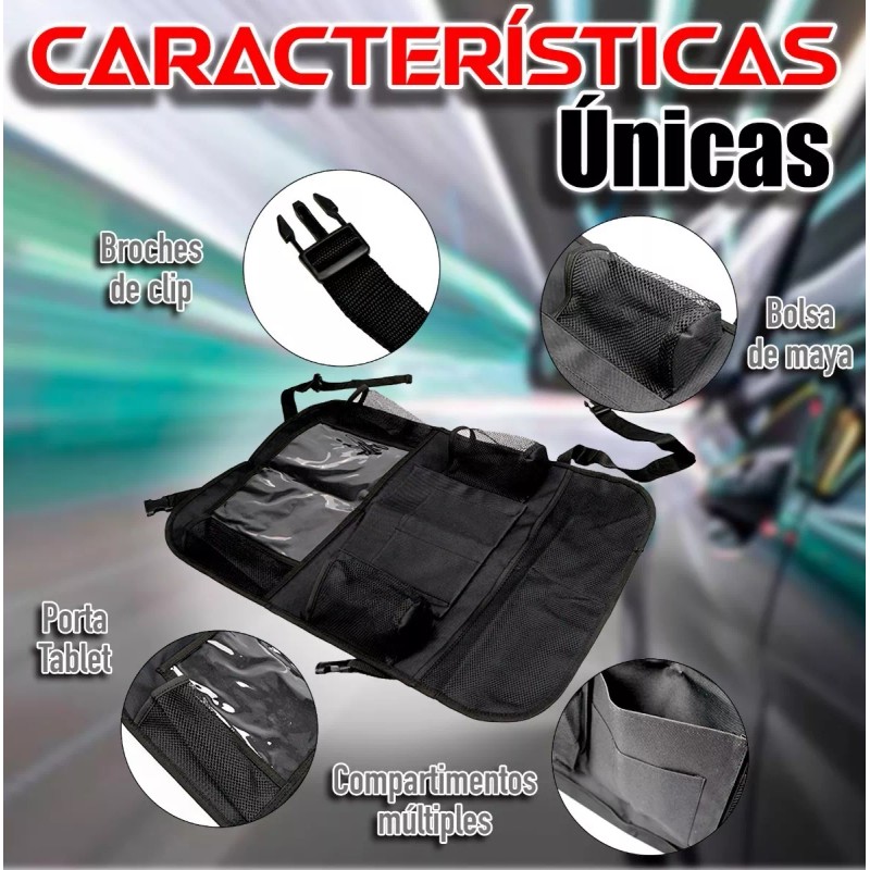 J.H. Company Organizador Para Asiento Trasero De Auto Porta Tablet