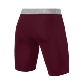 TCA Men's Pro Performance Compression Base Layer Thermal Under Shorts - Cabernet, XL Men