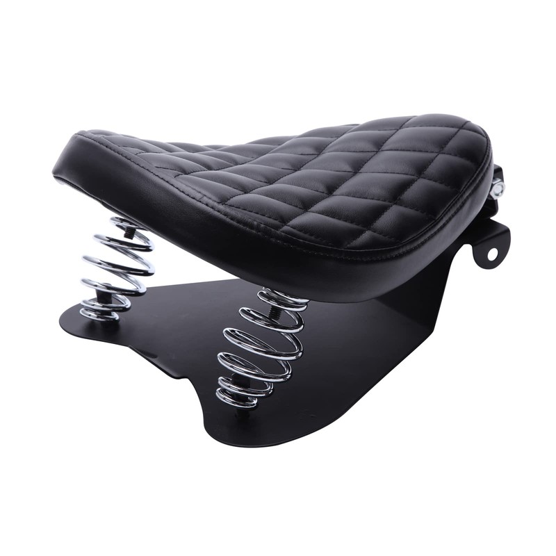 DREAMIZER Motorcycle Seat Cushion Driver Solo Seats with Spring Bracket