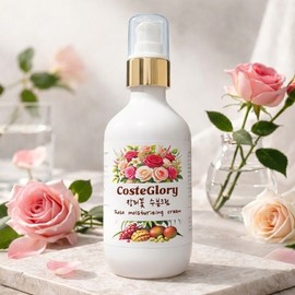 [160g UP] Rose flower moisturizing cream, rich in nutrients, peach scent / [160g UP] 장미꽃 수분크림 영양 듬뿍 복숭아향