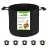 OPPOLIFE 5-Pack 5 Gallon Plant Grow Bags, Heavy Duty Aeration