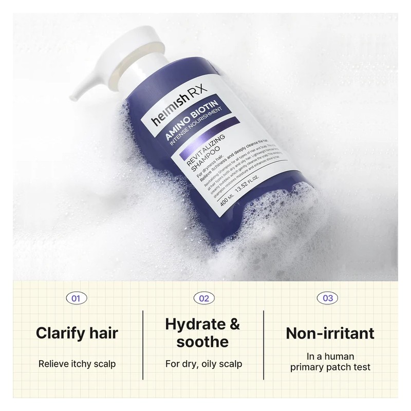 heimish [heimish]RX Amino Biotin Revitalizing Shampoo 400ml