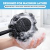 Cepillo de Baño Exfoliante con Mango Largo y Carbón de