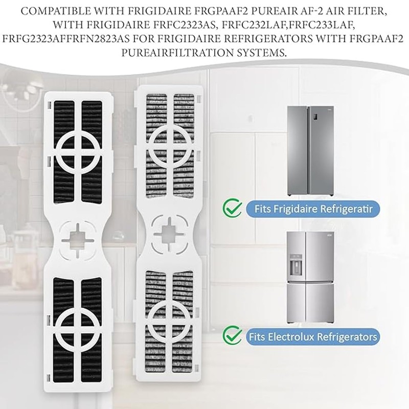 6 pcs FRGPAAF2 PureAir AF-2 Refrigerator Air Filter Compatible with