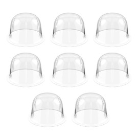 GALPADA 8pcs Hat Stands Hat Display Holders Wig Holder Rack Tabletop Dome Hat Rack Wig Stand Hat Organizer Racks Stands for multiple wigs hats, helmet, and cap ( 57CM/ 22.4inch White )