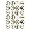 24 edible PRE CUT Army military kids childrens party decoration