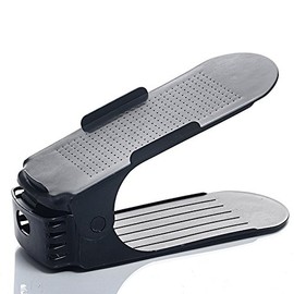 Organizador de zapatos 4 PACK ajustables, ahorrar espacio en closet, ajustables para diferentes tipos de calzado