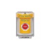 SS2231PO-EN STI Yellow Indoor/Outdoor Flush Turn-to-Reset Stopper Station with EMERGENCY