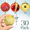 Pelle & Sol 30 Pcs Christmas Baubles Set 6cm /