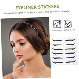 Outanaya 12pairs Invisible Eyeliner Stickers for Women and Sweatproof Eye Makeup Strips Easy Application for Double Eyelids Each