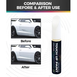 UBOG Touch Up Paint Pen,Touch Up Paint for Cars,Car Accessories Car Touch Up Paint, Automotive Paint Pen Scratch Repair,Car Remover Scratch Paint Pen,Car Paint Pen for Erase Car Scratches (White)