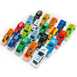15 Piece Pull Back Cars, Die Cast Metal Toy Cars, Friction Powered Vehicles Kids Play Cars Matchbox Cars for Girls Boys