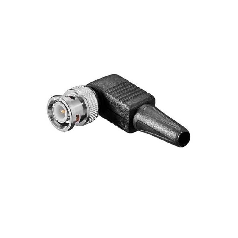 CABLEPELADO BNC Male RG59 Angled No Soldering Impedance 75 Ohm