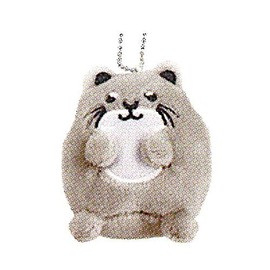 Friends Hill Squishy Strap, Kotsumesan Gray Total Length 6cm Keychain Plush Otter IS-163-200