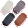 JMZLLRX PU Leather Bag Bottom, 4 PCS Rectangle Bag Base