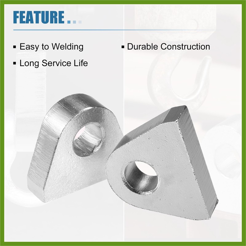 HOPESPANNER 4 Pcs Welded on Shackles Clevis Mount 1" Thickness