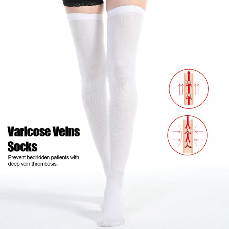 Varicose Vein Stockings Anti-Slip Blood Clots Compression Socks Health Care