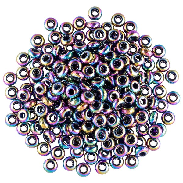 SUNYIK Pack of 20 Natural Stone Crystal Macrame European Large