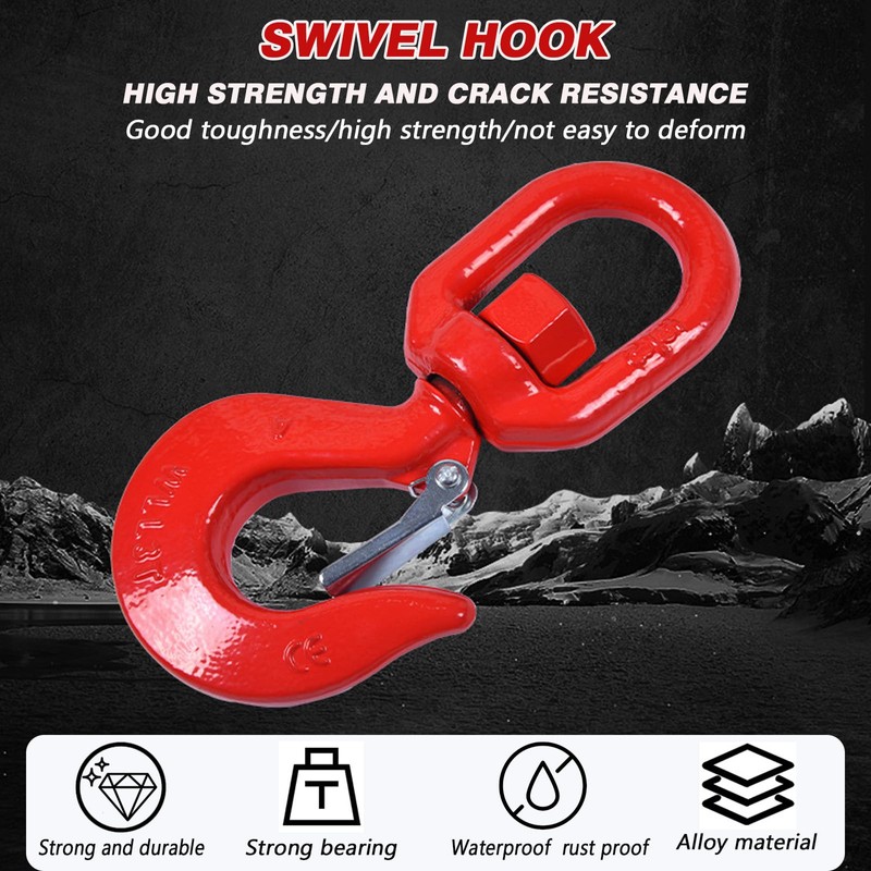 5 Ton Swivel Lifting Hook Heavy Duty Swivel Hook, G80