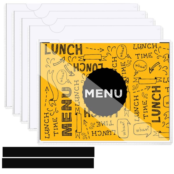 Magnetic Sign Holder, Pack of 5 Transparent Document Frames Magnetic