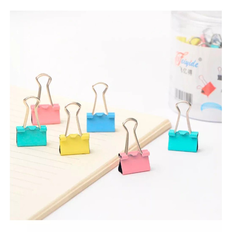 Lomarey 40 Clips Pinza Chico Papel Sujetador Organizadores Papeleria