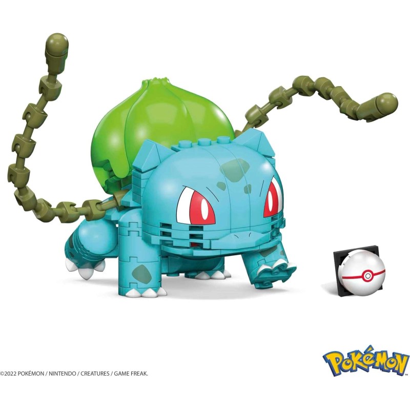 Mega Bulbasaur Building Set 4 Inch Poseable Toy Construction Bricks