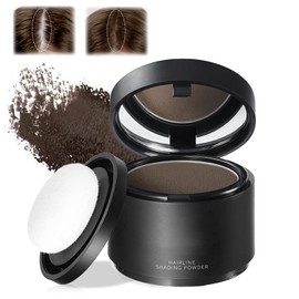Corrector para las raíces del cabello,Hair Line Shadow Powder,Hairline Powder,Retoca Raíces Polvo para Densificar El Cabello,para esquinas, vértices y líneas del cabello. (Marrón claro, Talla única)
