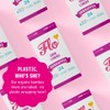 Flo Organic Bamboo Leakproof, Highly Absorbent Long Panty Liners -