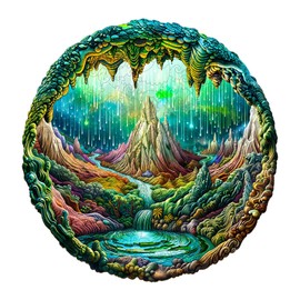 Christmas Best Gifts-Wooden Jigsaw Puzzles, Christmas Birthday Gifts for Women Men, Wooden Puzzles for Adults Kids, 3D Visual Puzzles-3D Aurora-1, Friend Family Puzzles 13.4 * 13.4in 280pcs