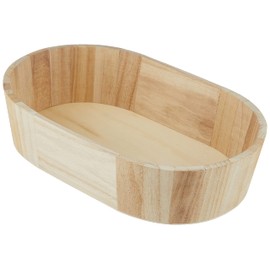 Artemio VIBOV Oval Log Basket, Beige, 28 x 6 x 18 cm