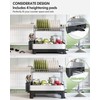 Extra Large Two Tier Stainless Steel Dish Drainer Drying Rack