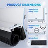 Universal Garage Door Seals Kit More Sizes (10, 16.5, 20