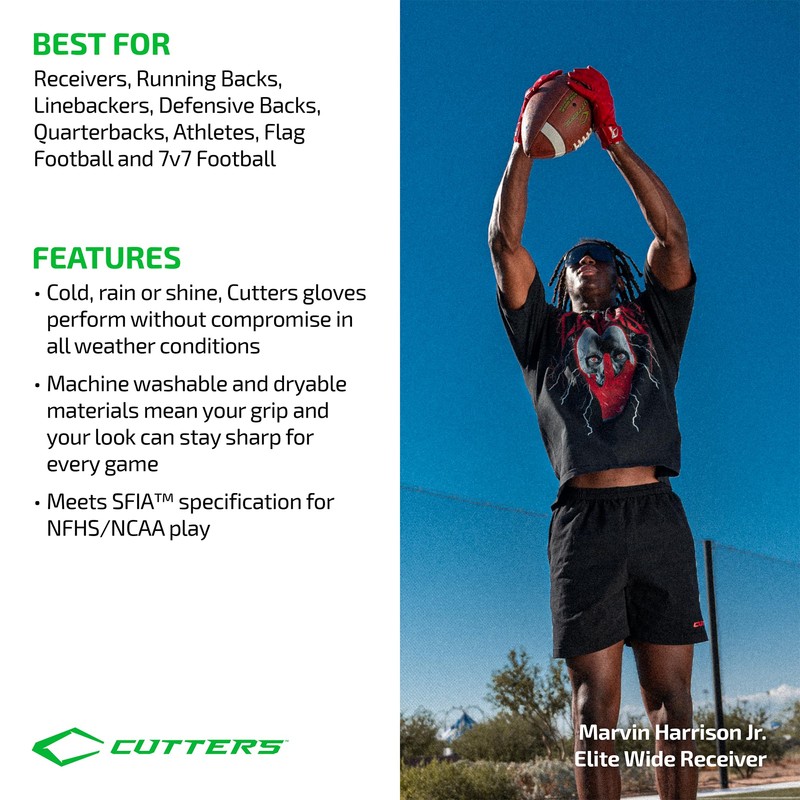Cutters - Guantes de receptor Game Day Pro LE Multi