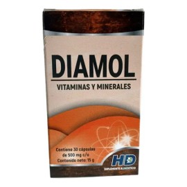 Vitaminas (a, B, C, E) Y Minerales (magnesio, Selenio, Cromo) C/30 Caps Diamol