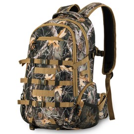 GoHimal 600D Waterproof Hunting Backpack for Men, 35L Camo Hunting Pack with Bow Holder