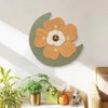 Modern Wall Clock,Cartoon Flower Shape Silent Clock,Flower Petal Design Wall