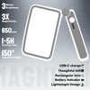 Handheld Folding Magnifying Glass for Reading Stepless Dimmable LED Light