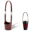 DELUXEFOX Cup Holder Handheld Cup Holder Leather Cup Holder Bottle