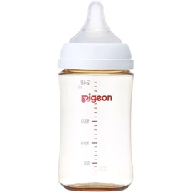 Pigeon Feeding Bottle, Breast Milk Feeling PPSU, 8.5 fl oz (240 ml), For Babies 3 Months and Up