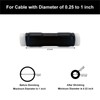 FMUSER 4PCS 1 Inch Cold Shrink Tubing, Coaxial Cable and