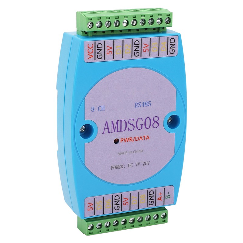Temperature Data Acquisition Module 8CH Collection Logger RS485 DC7‑25V for