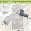 LD-0220-50SC Soft Close Pivot Hinges Pair of Self Closing Cabinet
