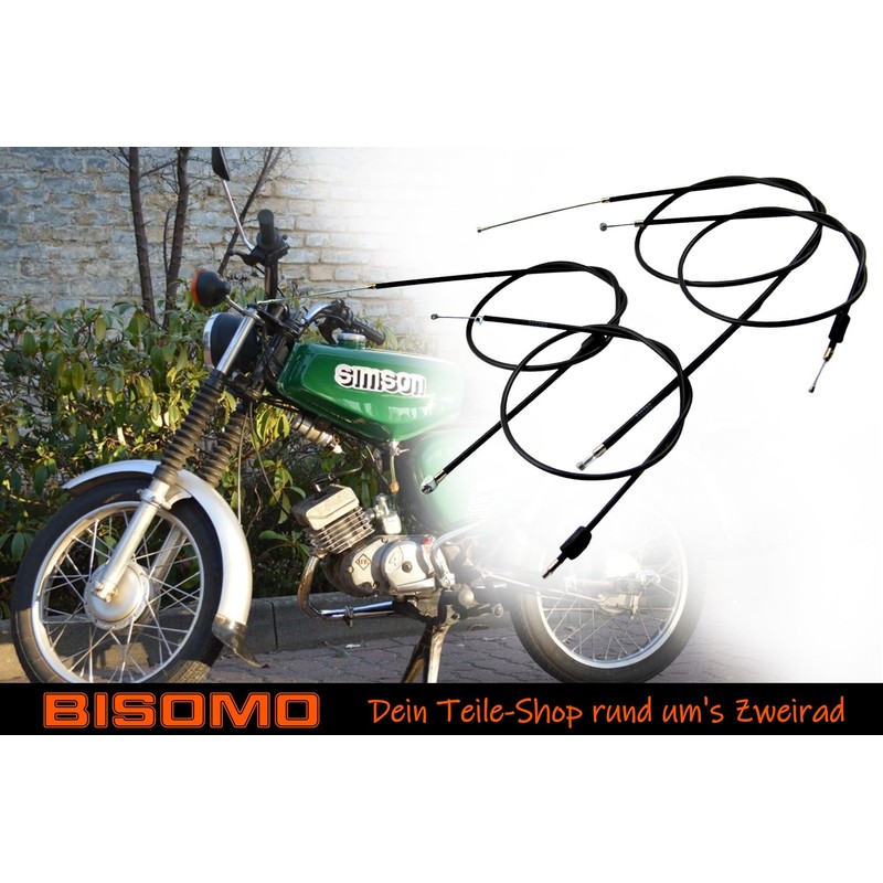 Simson Enduro Bowden Cable Set S51E, S53E, S70E, S83E with