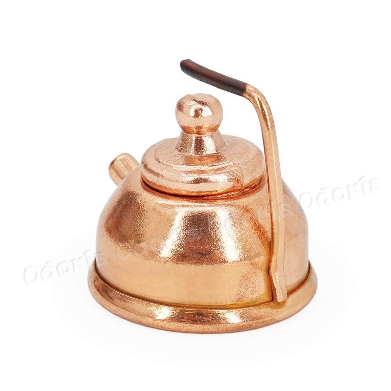 Odoria 1/12 Miniature Copper Kettle Dollhouse Decoration Accessories