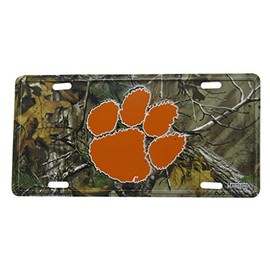 South Carolina Clemson Camouflage 6"x12" Aluminum License Plate Tag