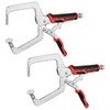 MAXPOWER 12.5-Inch Pocket Hole Clamp, 2 Pack Right Angle Clamp