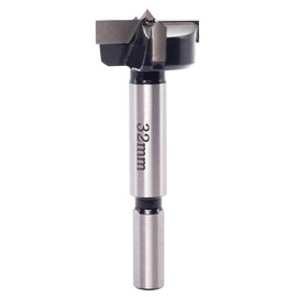 Akylin Forstner Drill Bit 32mm - Carbide Tipped Forstner Bit - Hex Shank Wood Hinge Drilling Hole Saw Cutter, for Auger Opener, Drilling Boring Bit