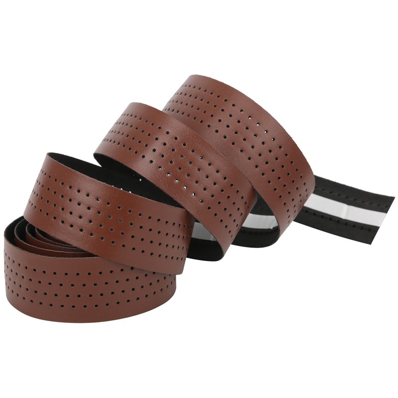 2Pcs Cycling PU Leather EVA Handlebar Belt Road Bike AntiSlip