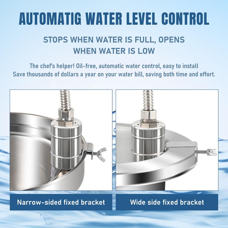 Stainless Fully Automatic Water Level Control Float Valve Kitchen Tap